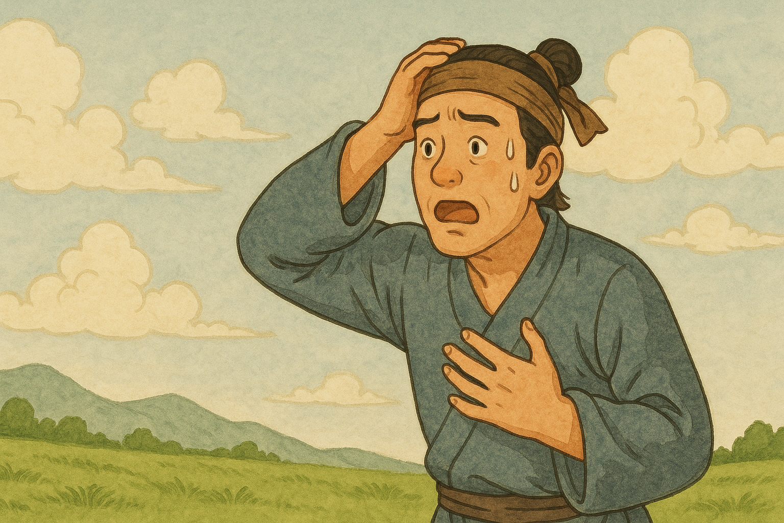 杞人忧天 - The Man Who Feared the Sky Would Fall