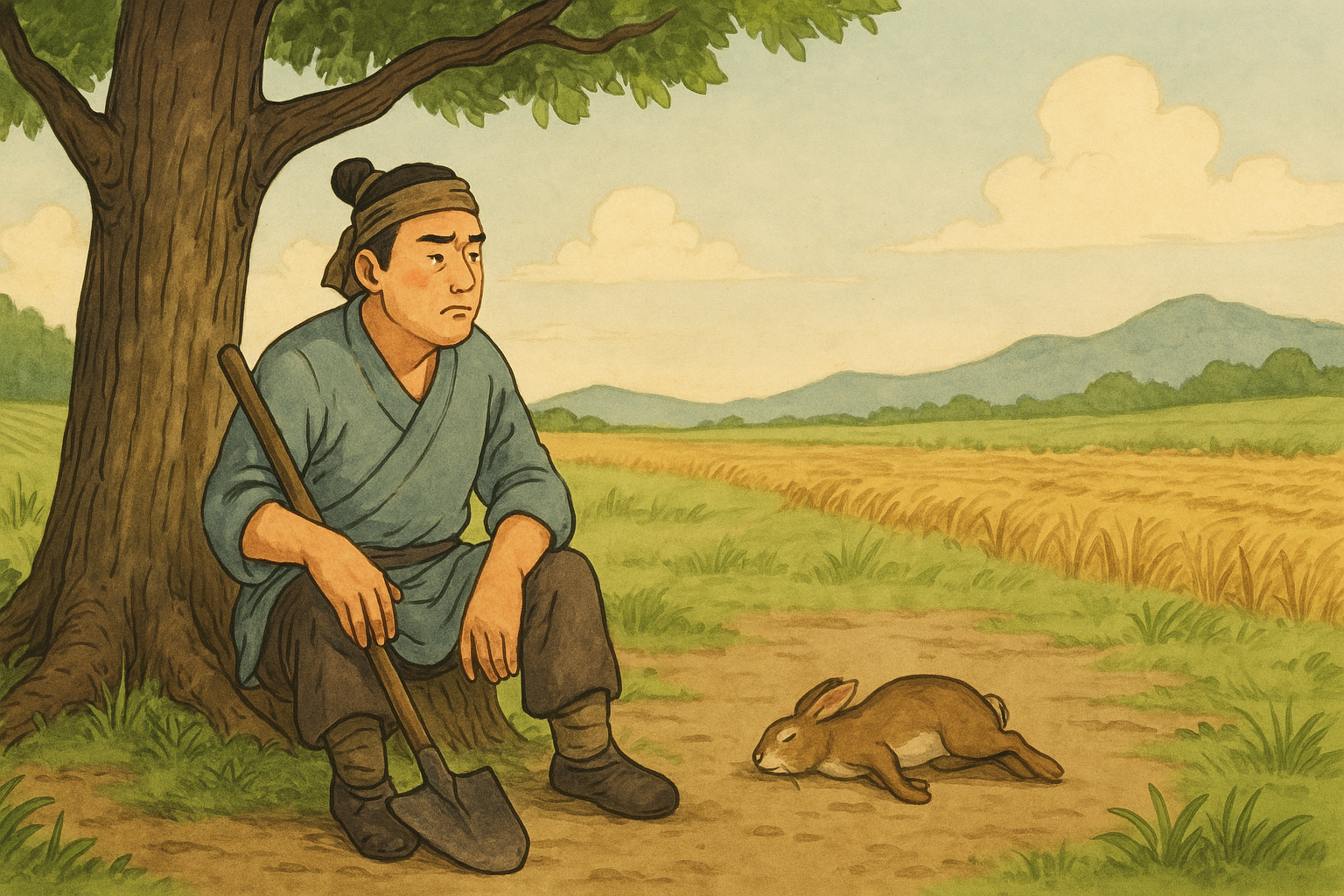 守株待兔 - Waiting for Rabbits by the Tree